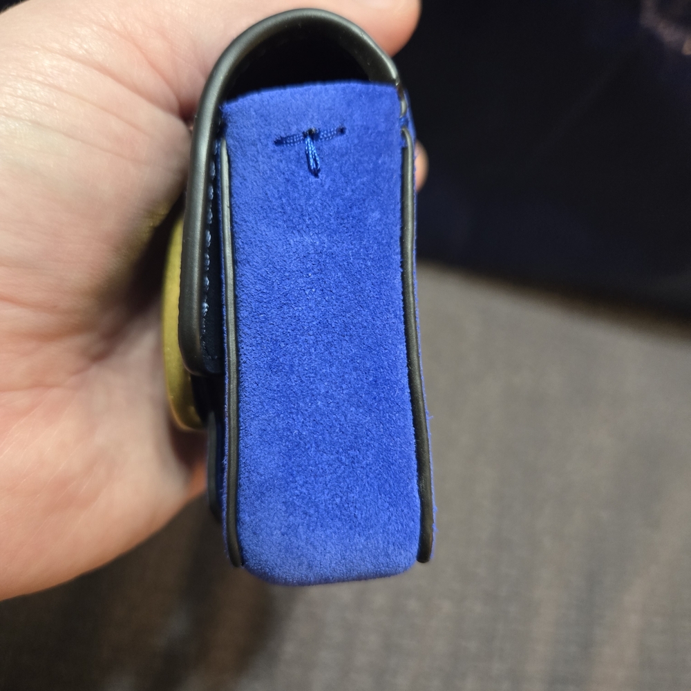Tory Burch Blue Suede Mini Bag - Picture 5 of 10
